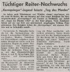 1962 Tag des Pferdes